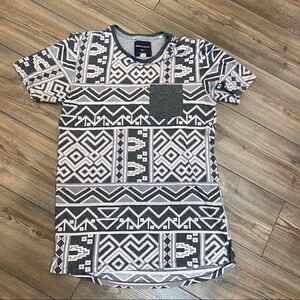 Men’s Modern Amusement Patterned T-Shirt M